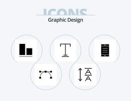 design glifo icona imballare 5 icona design. . font. . cellula vettore