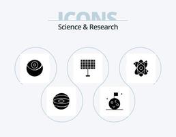 scienza glifo icona imballare 5 icona design. . . stella guerre. scienza. atomo vettore