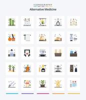 creativo alternativa medicina 25 piatto icona imballare come come illuminazione. medico. incidente. ipnosi. orologio vettore