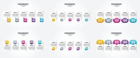 vettore illustrazione infografica piatto design impostato per pubblicità opuscolo aviatore e rivista