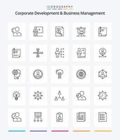 creativo aziendale sviluppo e attività commerciale gestione 25 schema icona imballare come come CV. clipboard. attività commerciale. applicazione. altoparlante vettore