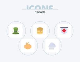 Canada piatto icona imballare 5 icona design. Canada. etichetta. detective. Canada. nozze vettore