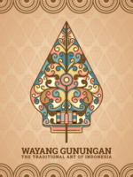 Gunungan Wayang vettore