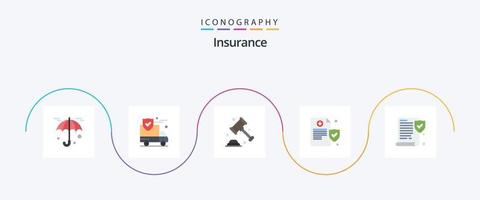 assicurazione piatto 5 icona imballare Compreso . carta. protezione. assicurazione. assicurazione vettore