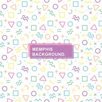 Sfondo di Memphis senza soluzione di continuità vettore