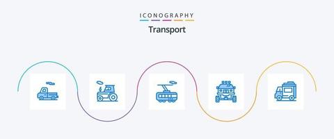 trasporto blu 5 icona imballare Compreso macchina. trasporto. inteligente. sporco. bicicletta vettore