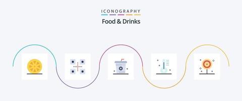 cibo e bevande piatto 5 icona imballare Compreso gastronomia. bevande. Coca Cola. cucinando. pasto vettore