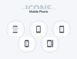 mobile Telefono piatto icona imballare 5 icona design. . Huawei. vettore