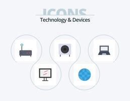 dispositivi piatto icona imballare 5 icona design. dispositivi. subwoofer. centro. prodotti. dispositivi vettore