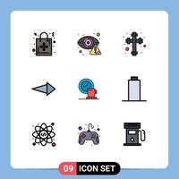 9 creativo icone moderno segni e simboli di tazza caffè Internet Il prossimo freccia modificabile vettore design elementi