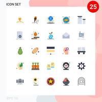 impostato di 25 moderno ui icone simboli segni per codifica globale attrezzo il branding mondo modificabile vettore design elementi