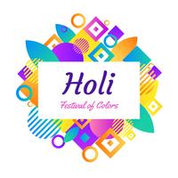 Felice Holi Vector Background