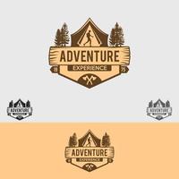 modello di progettazione di logo di avventura vettore