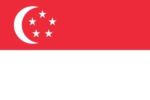 Singapore bandiera vettore isolare banner stampa illustrazione