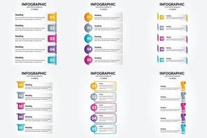 uso Questo impostato di vettore infografica per pubblicità nel un' opuscolo. volantino. o rivista.