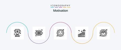 motivazione linea 5 icona imballare Compreso . cronometro. biscotto. Scadenza. crescita vettore