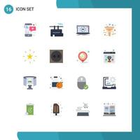 impostato di 16 moderno ui icone simboli segni per Prodotto filtraggio App dati aggiornare modificabile imballare di creativo vettore design elementi