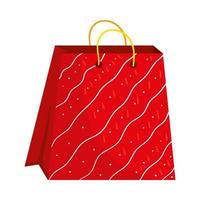 felice buon natale shopping bag vettore