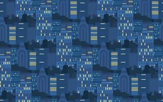 città seamless pattern vettore