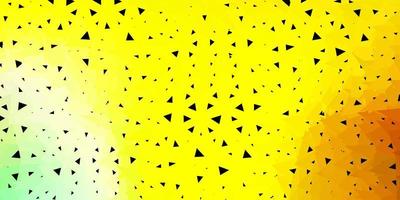 disegno poligonale geometrico di vettore verde chiaro, giallo.