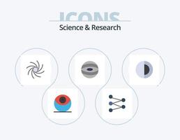 scienza piatto icona imballare 5 icona design. . sole. universo. struttura. scienza vettore