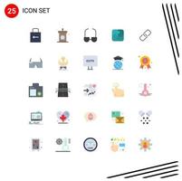 25 creativo icone moderno segni e simboli di carta lavoro di squadra eid strategia puzzle modificabile vettore design elementi