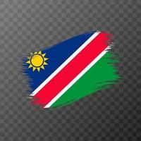 namibia nazionale bandiera. grunge spazzola ictus. vettore