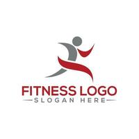 fitness logo design con vettore formato.