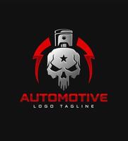 logo settore automobilistico nero rosso lusso vettore