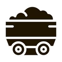 pesante camion con Materiale metallurgico icona vettore illustrazione