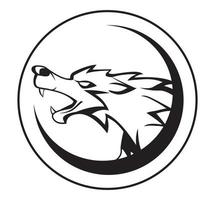 vettore illustrazione di lupo
