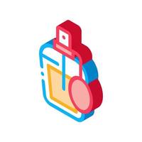 profumo bottiglia isometrico icona vettore illustrazione