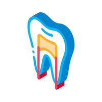 dentale raggi X Immagine stomatologia isometrico icona vettore illustrazione