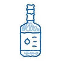 salsa bottiglia scarabocchio icona mano disegnato illustrazione vettore