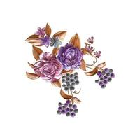 fiore illustrazione, botanico floreale sfondo, decorativo fiore modello, digitale dipinto fiore, fiore modello per tessile disegno, fiore mazzi di fiori vettore
