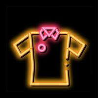 cricket maglietta neon splendore icona illustrazione vettore