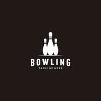 bowling logo disegni concetto vettore