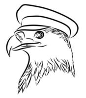 illustrazione della testa dell'Aquila vettore