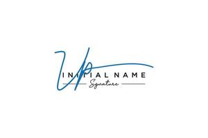 iniziale vp firma logo modello vettore. mano disegnato calligrafia lettering vettore illustrazione.