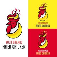 illustrazione vettore grafico di fritte pollo, Perfetto per icona attività commerciale