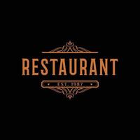 ristorante icona logo design modello vettore