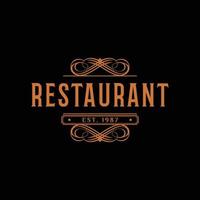 ristorante icona logo design modello vettore