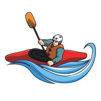 kayak vettore illustrazione design