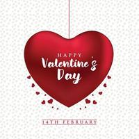 contento San Valentino giorno manifesto o bandiera con carino font e molti dolce cuori promozione e shopping modello o sfondo per amore e San Valentino giorno concetto professionista vettore