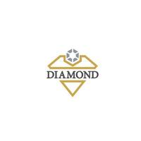 diamante logo lusso premio marca vettore