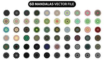 mandala impostare, mandala vettore fascio, Vintage ▾ mandala, colorfull mndala impostare, linea arte, mandala, lusso sfondo mandala, mandala sfondo