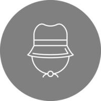 campeggio cappello vettore icona