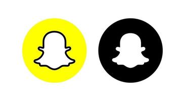 Snapchat logo vettore, Snapchat icona vettore gratuito vettore