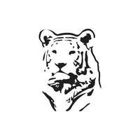 illustrazione vettoriale di disegno della testa di tigre