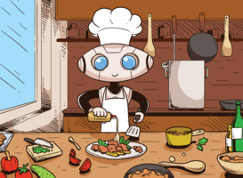 Ai Chef Illustrazione vettore